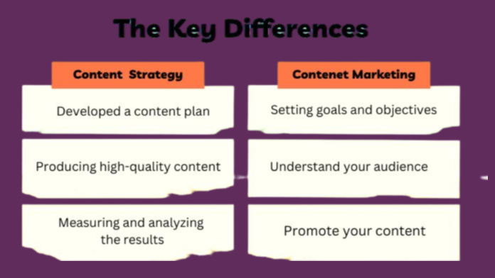  Differences Between Content Marketing and Content Strategy